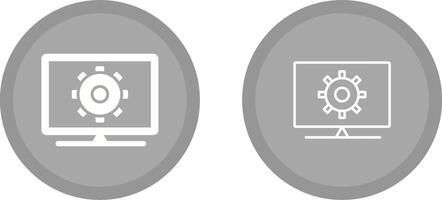 Computer Settings Vector Icon