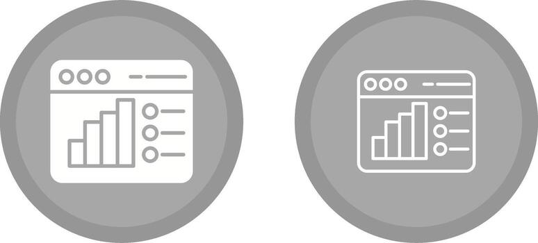 icono de vector de análisis web