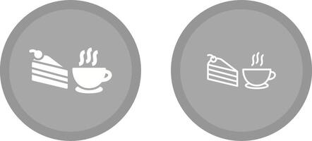 icono de vector de café servido