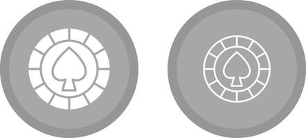 Spade Chip Vector Icon