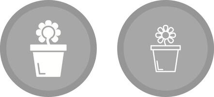 Flower Pot Vector Icon