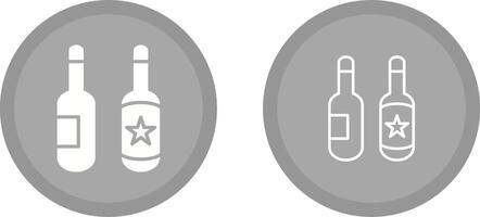 icono de vector de botellas de cerveza