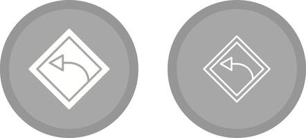 Left Turn Vector Icon