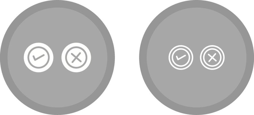 Yes No Option Vector Icon