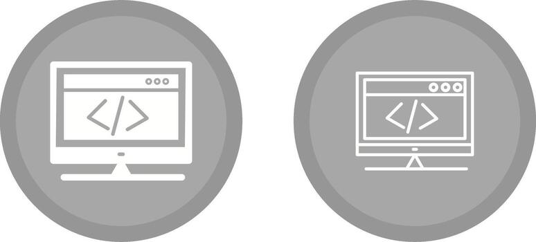 HTML Coding Vector Icon