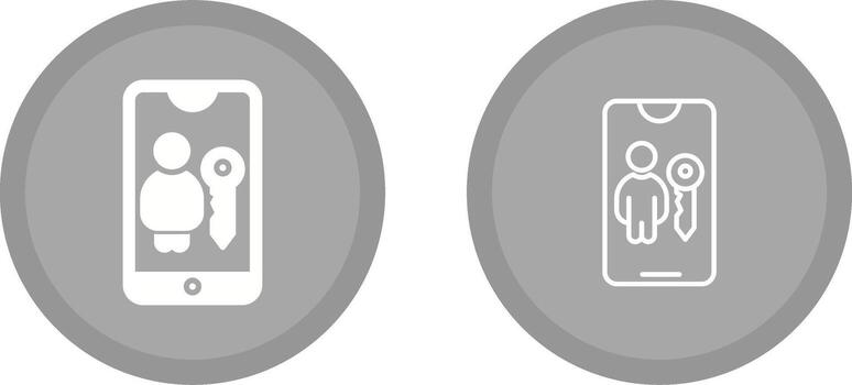 icono de vector de autenticación de usuario