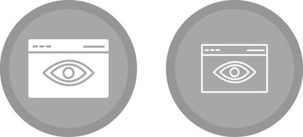 web visibilidad vector icono