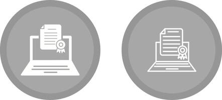 Online Graduation Vector Icon