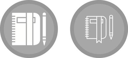 Pencil and Book Vector Icon