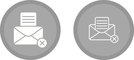 Rejection Of A Letter Vector Icon