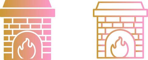 Fireplace Vector Icon