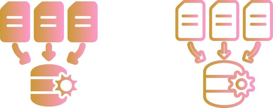 Data Processing Vector Icon