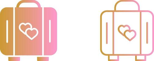 Lover Suitcase Vector Icon