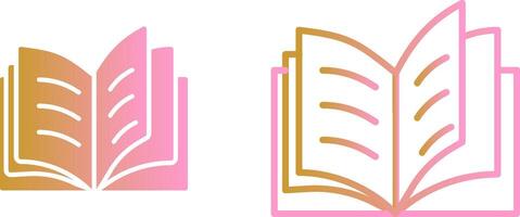 Open Book Vector Icon