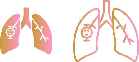 Lung Cancer Vector Icon