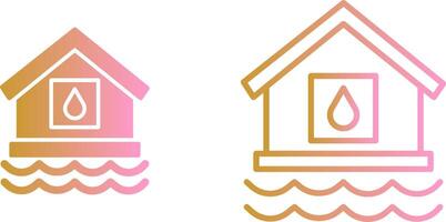 Water House Vector Icon