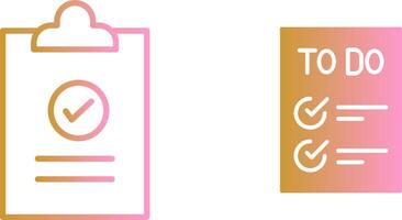 Today to Done CheckList Vector Icon