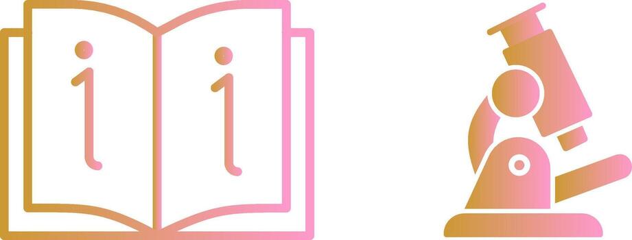 icono de vector de microscopio