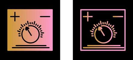 Temperature Knob Vector Icon