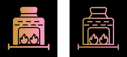 Coal Furnace Vector Icon