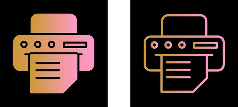 icono de vector de impresora