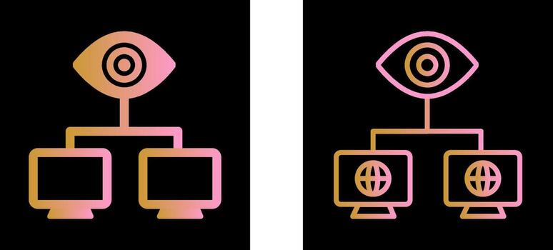 icono de vector de visión