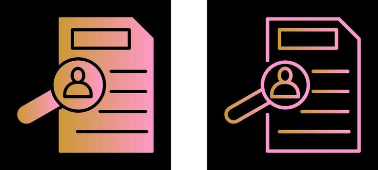 icono de vector de estudio de caso