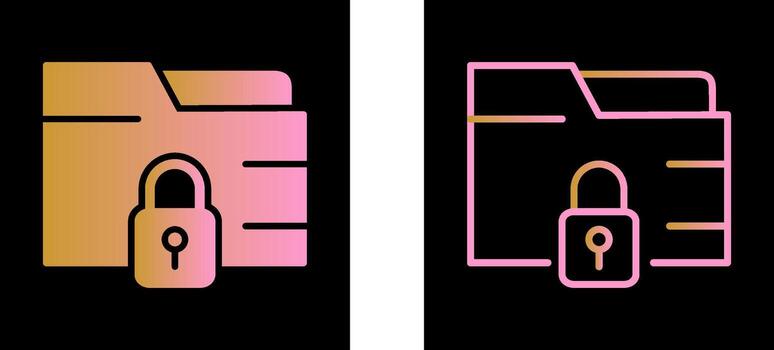 Secure Folder Vector Icon