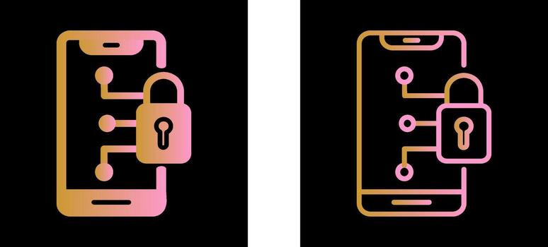 icono de vector de dispositivo seguro