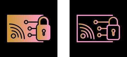 Protected WiFi Vector Icon