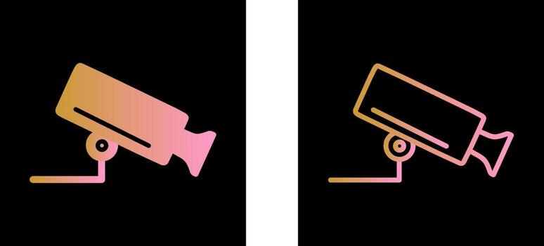 icono de vector de cámara de seguridad