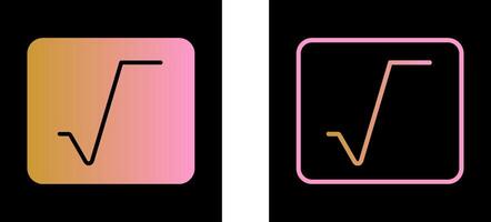 Square Root Vector Icon