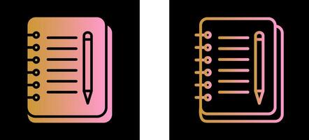 Notebook And Pen Vector Icon