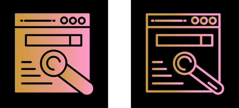 icono de vector de navegador