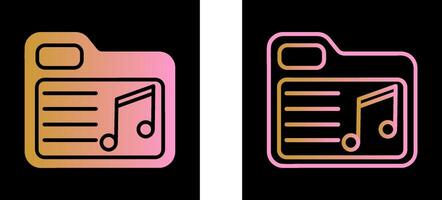 Music Folder Vector Icon