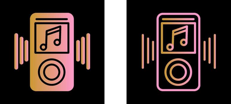 icono de vector de mp3