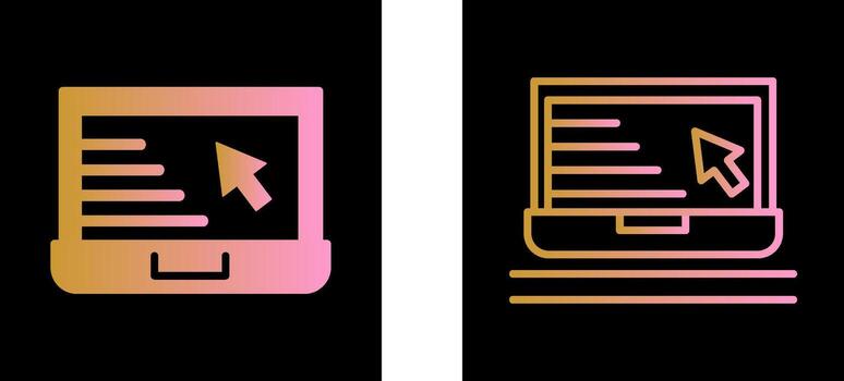 icono de vector de cursor