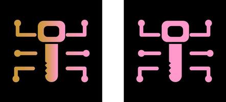 Electronic Key Vector Icon