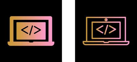 Coding Computer Vector Icon