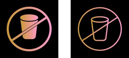 No Drinks Vector Icon