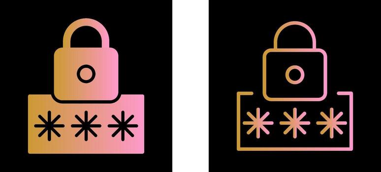 icono de vector de código pin