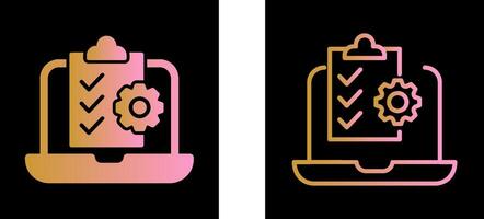 Online Checklist Vector Icon