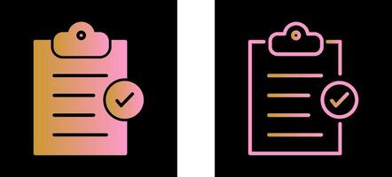 Booking Checklist Vector Icon