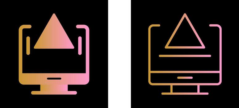 icono de vector de triángulo