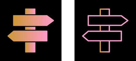 Signpost Vector Icon