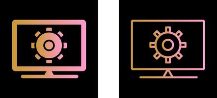 Computer Settings Vector Icon