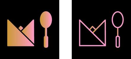 Spoon and Napkin Vector Icon