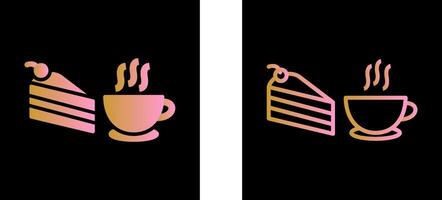 icono de vector de café servido