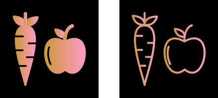 Fruits And Vegetables Vector Icon