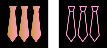 Three Ties Vector Icon